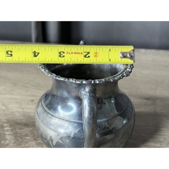 Van Bergh Silver Sugar Quadruple Plate Rochester NY Open NO LID - Picture 10 of 10